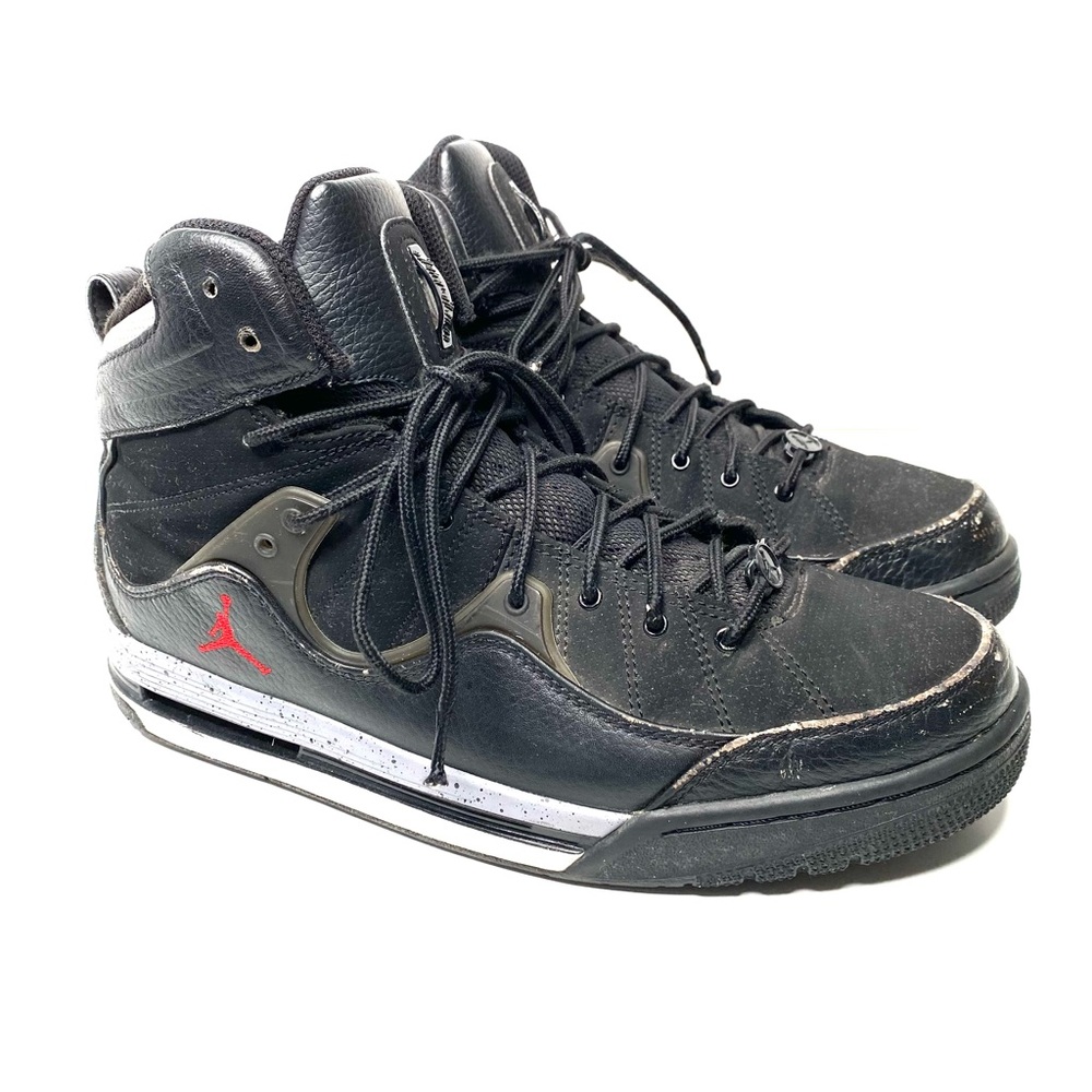 Nike 12 Air Michael Jordan Flight TR 97 428826-010 Black Varsity Red Size 9.5